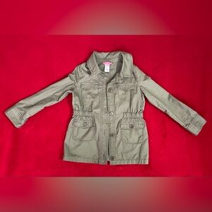 SOLD ✅ Carter's Kid Girl's Long Sleeve Collared Button Up Green Jacket Size: 5